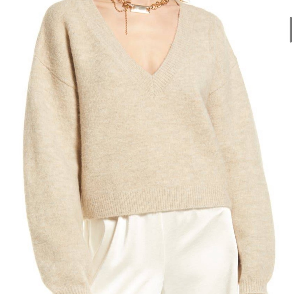 Nordstrom Open Edit Crop Pullover Sweater